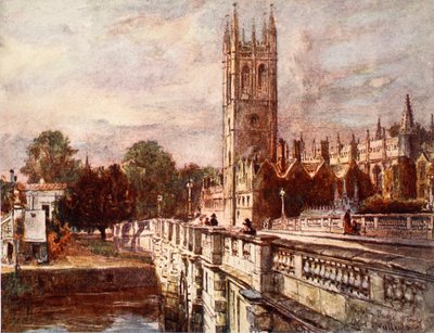 Magdalen Tower und Brücke, 1903 von John Fulleylove